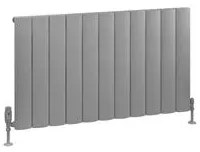 Eastbrook Tordino radiator 105x60cm aluminium 1129W grijs mat