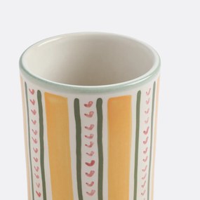 Geglazuurde keramische vaas H18 cm, Baldia