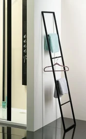 Sapho Industrial handdoekrek mat zwart 170x42cm