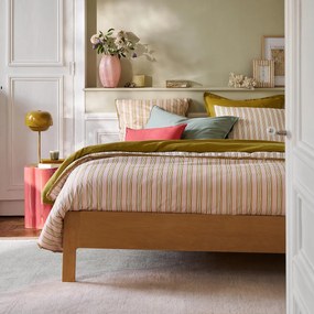 Kussensloop in gewassen satijnkatoen, Victor, effen