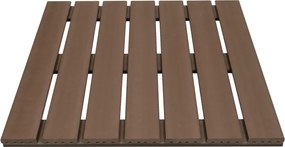 Terrastegel composiet 50 x 50 cm donkerbruin FSC (24 mm) massief