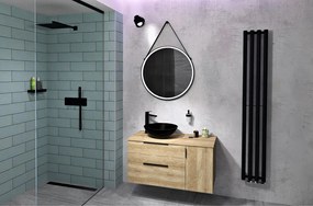 Sapho Cirasa badmeubel 60cm met 3 lades eiken met witte wastafel