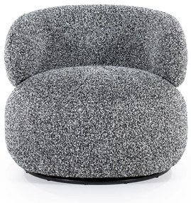 Eleonora Maeve Draaibare Fauteuil Rond Zwart