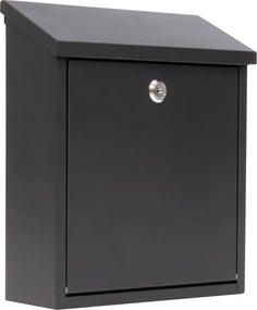 Practo Garden brievenbus Amsterdam - mat zwart - wandmontage
