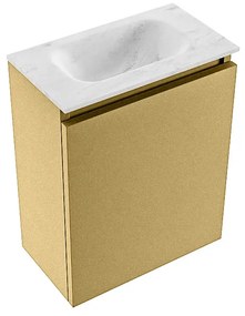 Mondiaz Ture DLux toiletmeubel 40cm oro met wastafel opalo midden zonder kraangat