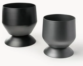 Plantenpotten Renya, 2-delig ZWART