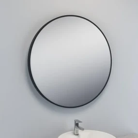 Nemo Spring Circolare spiegel 120x120cm rond kader zwart M.PCH.H.1200.ZW