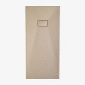 Rechthoekige Antislip En Extra Platte Smc-hars Douchebak Soho Licht Zandbruin & 150 X 70 Cm - Sklum