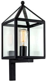 Bloemendaal Muurlamp Zwart met LED