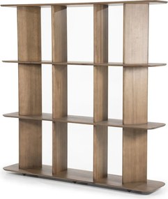 Open Wandkast Eikenhout Bruin - 180x40x180cm.