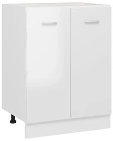 vidaXL Onderkast 60x46x81,5 cm bewerkt hout hoogglans wit