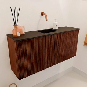 Mondiaz Joya 90cm toiletmeubel ruby met wastafel faye midden zonder kraangat urban