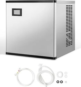 VEVOR Ice Machine Head Commerciële ijsmachine IJsmachine (alleen kop) 227 kg/dag, roestvrijstalen kop + SGCC ijsmachinekop met slim bedieningspaneel en reiniging met één knop