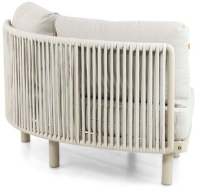 Hoek loungeset 5 personen Aluminium/rope Taupe  Santika Furniture Santika