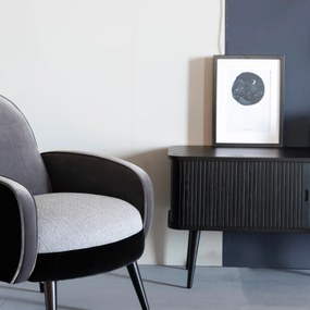 Zuiver Barbier Black Zwart Design Tv-dressoir - 120x40x57.5cm.