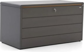 Tuin opbergbox Kees Smit | Waterdicht | Kussenbox | Staal | Grijs - Antraciet | 160x80cm | Kees Smit Tuinmeubelen