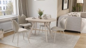 Mazzoni ALMO Kasjmier / kasjmier poten - OVALE UITSCHUIFTAFEL 120-220 cm VOOR 10-12 PERSONEN