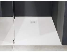 Nemo Spring Trendy douchebak 180x90x3cm Pietrablu wit antislip antibacterieel bestand tegen UVstralen met afvoer en afdekplaat in wit SKU 121881