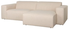 Zuiver Milka Sand Moderne Bank Met Chaise Longue Rechts Zandkleur