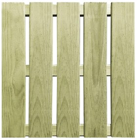 vidaXL 18 st Terrastegels 50x50 cm hout groen
