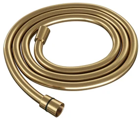 Brauer Gold Carving complete inbouw regendouche set 22 met 30cm douchekop, gebogen muurarm, 3 standen handdouche en glijstang geborsteld messing PVD