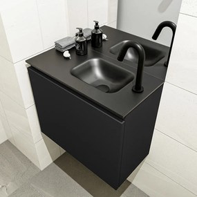 Mondiaz Olan 60cm toiletmeubel urban met wastafel urban rechts 1 kraangat