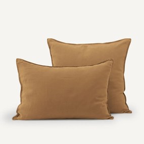 Kussensloop in gewassen hennep, Helm