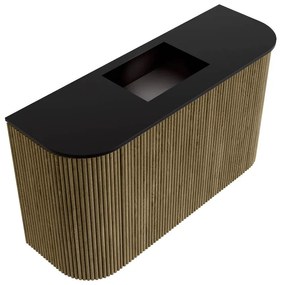 Mondiaz Joya 75cm toiletmeubel ronding links/rechts dusk met wastafel faye midden zonder kraangat urban