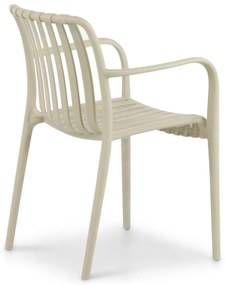 Tuinset 4 personen 160 cm Kunststof Taupe Domani Furniture Vento/Weston