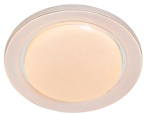 Plafondlamp wit 38 cm incl. LED met afstandsbediening - Jochem Modern rond Binnenverlichting Lamp
