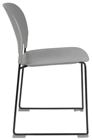 Kunststof Design Stapelstoel Grijs