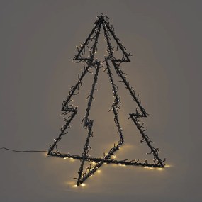 Kerst kerstboom zwart incl. LED IP44 - Brilli