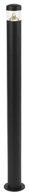 Moderne buitenlamp zwart 100 cm IP44 incl. LED - Roxy Modern IP44 Buitenverlichting cilinder / rond