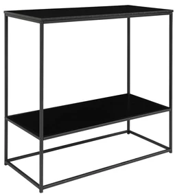 House Nordic Wandtafel Avery met 2 schappen zwart