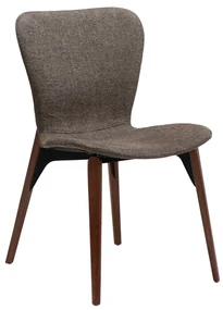 Dan-Form Paragon Design Stoel Bruin Boucle Met Walnoot