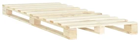 vidaXL Bedframe pallet massief grenenhout 120x200 cm