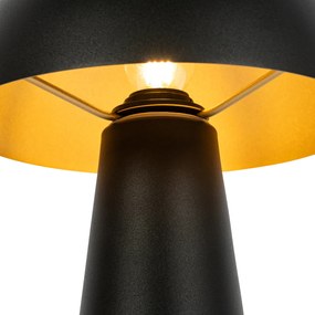 Buiten vloerlamp zwart 50 cm - Mushroom Design E27 IP44 Buitenverlichting rond