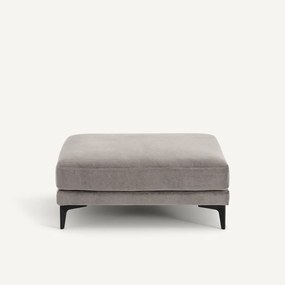 Voetensteun van stonewashed fluweel, MODERNISTE, ontwerp Emmanuel Gallina