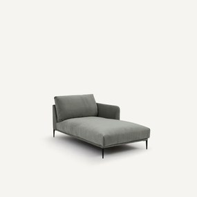 Longchair stonewashed fluweel, Oscar design E.Gallina