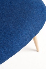 Set 4 Teok Stoffen Stoelen
