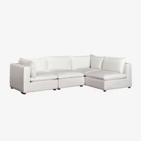 Estefan Style 4-delige Modulaire Hoekbank Wit - Sklum
