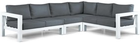 Hoek loungeset 6 personen Aluminium Wit  Lifestyle Garden Furniture Luca