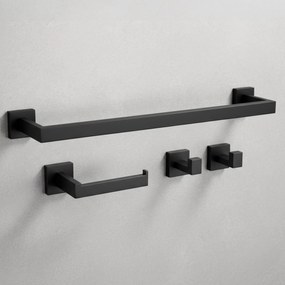 Badkameraccessoireset Rio Black 4-delig
