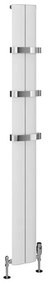 Eastbrook Preston verticale aluminium verwarming 180x18,5cm Mat wit 550 watt
