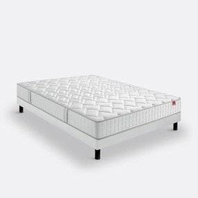 Ensemble matras met veren l'Illustre + beddenbodem