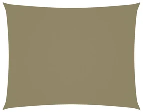 vidaXL Zonnescherm rechthoekig 3,5x4,5 m oxford stof beige