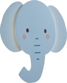 Kinder wandlamp blauw incl. LED 3-staps dimbaar - Ellie the Elephant