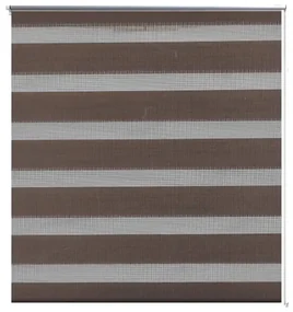 vidaXL Duo Rolgordijn 60x120cm Koffiebruin