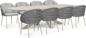 Tuinset 8 personen 300 cm Rope Zand/Beige Santika Furniture Santika
