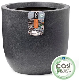 Capi Plantenbak Waste Smooth 35x34 cm grijs